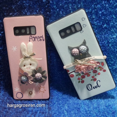 Samsung HP Note 8 - Silikon FS Motif Design Korean Cute Styles Boneka Bahan Kain / Back Soft Case