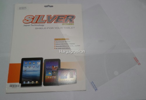 PLY-002 Silver Ipad Air 1 Air 2 Ipad 5 Ipad 6 2017 2018 Ipad Pro 9.7 Inch Anti Gores Bahan Plastik Clear Bening / Glare Anti Minyak Kualitas Bagus