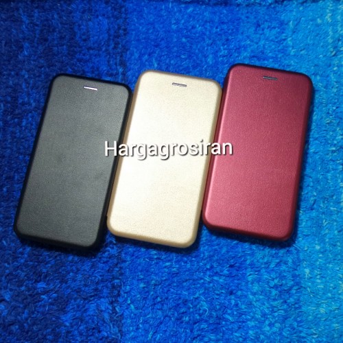 Sarung Kulit Samsung Galaxy A8 Plus 2018 / Flip / Leather Case