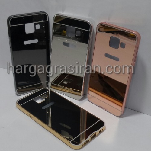 Bumper Mirror Samsung Galaxy A3 2016 - Bumper Kaca Plus Tutup Cover Belakang