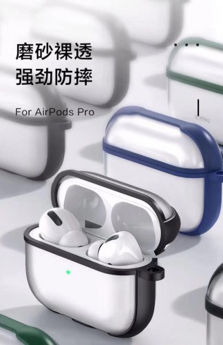 AP-01 Case Airpods Pro Bahan Acrylic Doff Transparan / Earphone Airpods Pro Case Shockproof