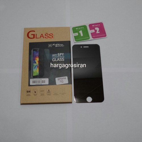 Tempered Glass FS SPY Iphone 7G / Iphone 8 4.7 Inch Anti Gores Kaca Private TIDAK ADA GARANSI PECAH