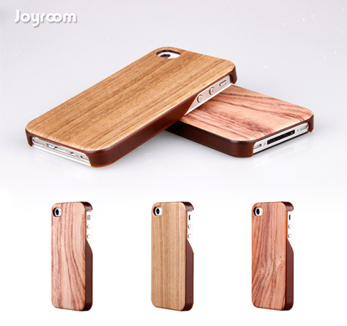 HardCase Woods + Plastik Iphone 4 dan Iphone 5