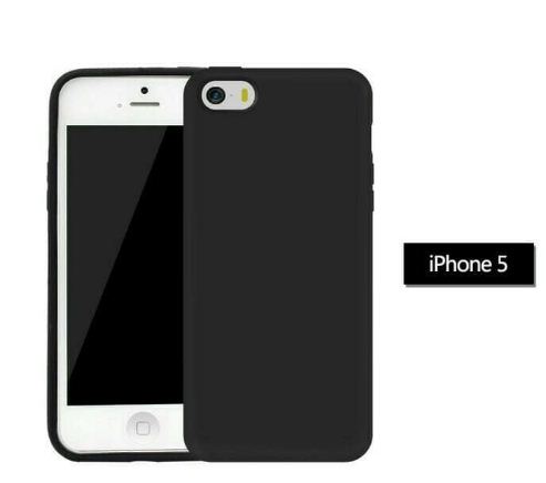 Softshell Slim Matte Iphone 5  - Sillicone Casing Black