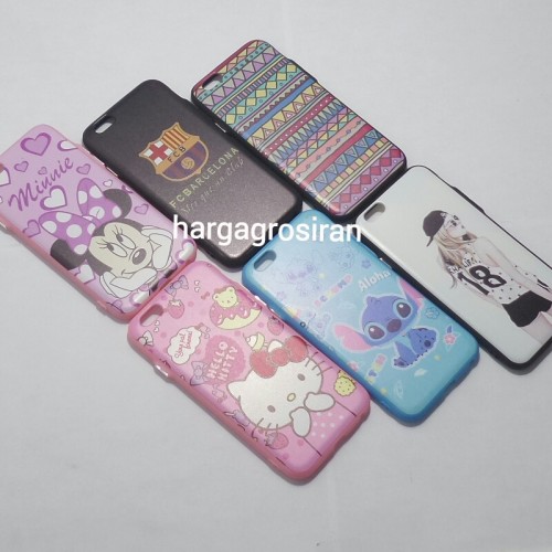 Softcase Tempered Glass Motif Iphone 6 / 6S