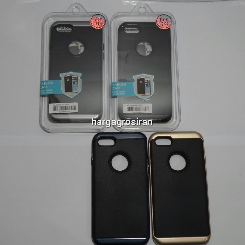 Softcase Model Kulit  Iphone 7G - Metal Series / Rugged Ta Tech / Back Case Leather