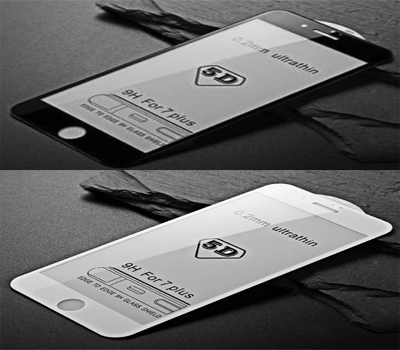 T10-01 Tempered Glass Iphone 7 Plus / 5D /10D Full Body / Anti Gores Kaca Bening