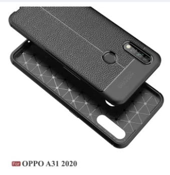 Oppo A31 / A8 2020 - Case Kulit Auto Focus - Softshell / Silikon / Cover / Softcase