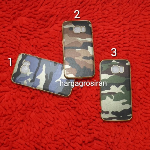 Softcase Army Evolution Samsung Galaxy S6 Edge - Back Case / Cover Armor / Loleng TNI / Abri