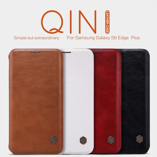 Sarung Nillkin QIN Leather Case S6 Edge Plus / +