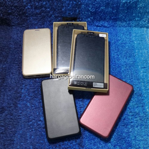 Sarung Kulit Oppo A3s / Flip / Leather Case