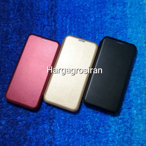 Sarung Kulit Samsung Galaxy A8 2018 / Flip / Leather Case