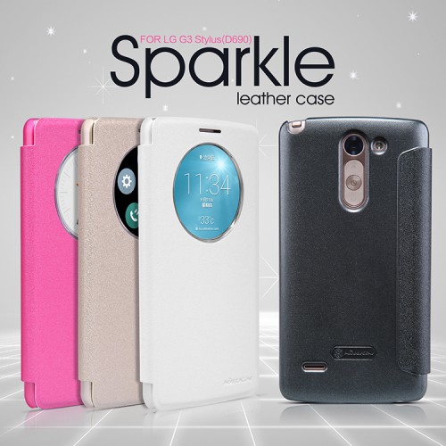 Sarung Sparkle Leather Case LG G3 Stylus