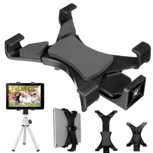 HRT-004 Holder Tripod Tablet Universal / Holder Mount Lubang 1/4 Screw Bracket Cocok Semua Tripod