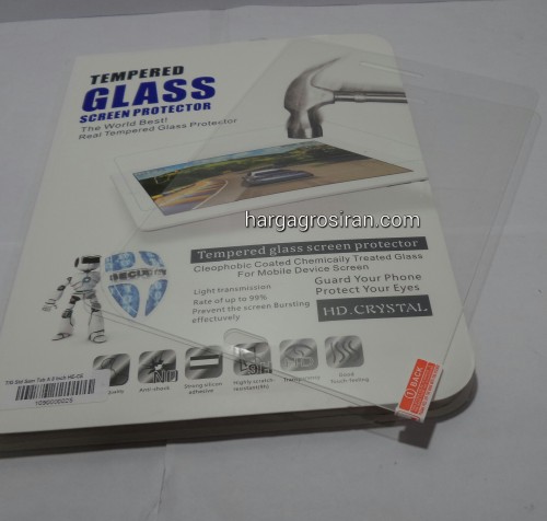 ABT-02 Samsung Tab 4 8 Inch T330 T331 Tempered Glass Screen Protector Anti Gores Kaca Premium Pinggir Lengkung Layar Jernih