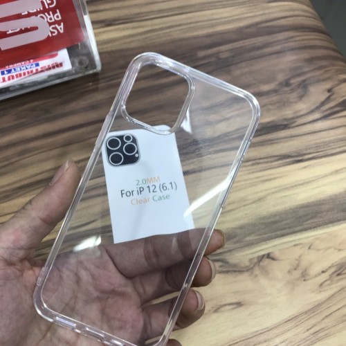 TPU-001 Clear Case Iphone 12 Pro 6.1 - Softshell Bening - Silikon Case - Back Case - Back Cover