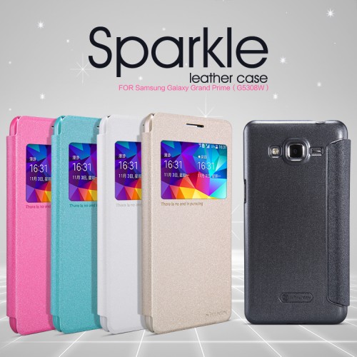 Sarung Sparkle Leather Case Samsung Grand Prime / G5308W