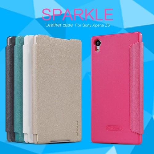 Sarung Sparkle Leather Case Sony Xperia Z5