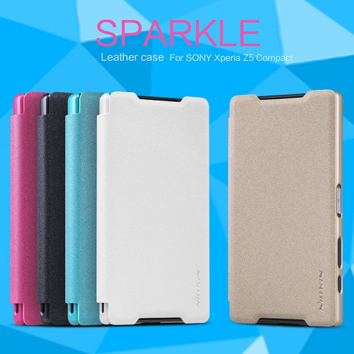 Sarung Sparkle Leather Case Sony Xperia Z5 Compact