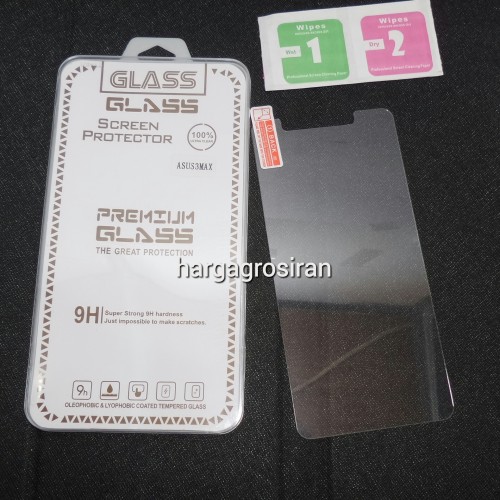 Tempered Glass Std Asus Zenfone 3 Max / Anti Gores Kaca - Tidak Ada Garansi Pecah