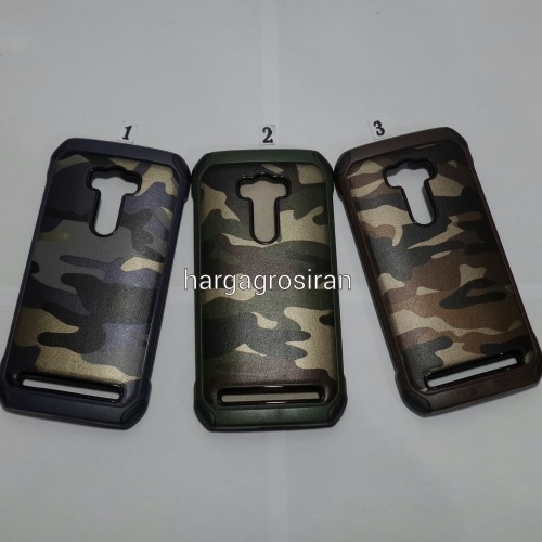 KOSONG Slim Army Asus Zenfone 2 Selfie ZD551KL - Back Case / Cover Armor / Loleng TNI / Abri