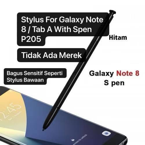 Stylus For Galaxy Note 8 / Note 9 / P205 Tab A 8 Inch P200 Sensitif dan Enak Tulis Seperti Stylus Bawaan Stylus Active S Pen ini Tidak Ada Merek