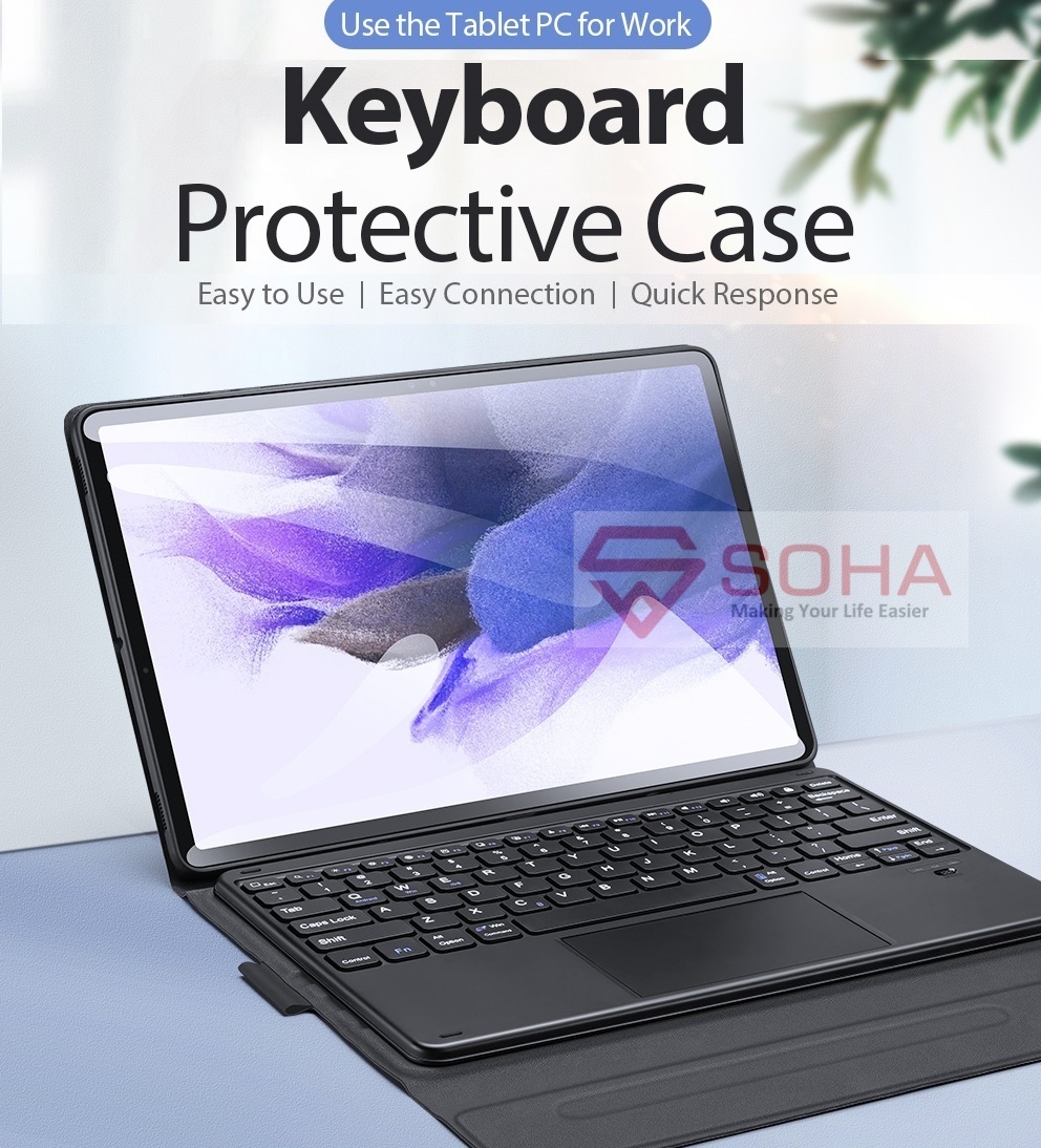 SKB-028 Keyboard Case For Samsung Tab S8 Ultra X900 5G SM-X906 Dux Ducis Case Keyboard Sarung Bluetooth Wireless Keyboard Touchpad