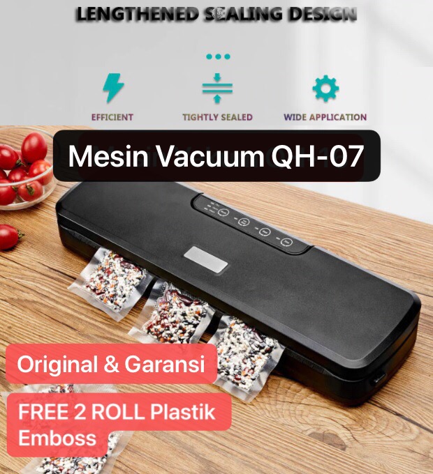 MVS-11 QH-07 Machine Makanan Alat Mesin Vacum Food Vacuum Sealer VAKUM Press Plastik Bungkus Packing Bags Kering Basah Kedap Udara