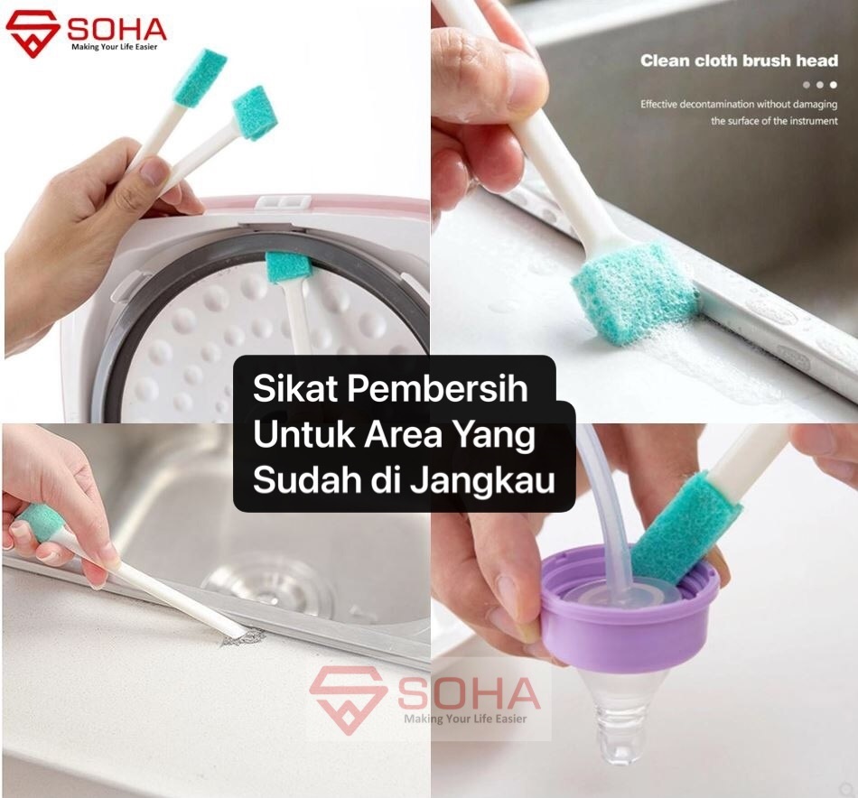 ART-020 8in1 Sikat Pembersih Botol Susu Termos Penutup Botol Multifungsi Bersihin di Celah Sempit Cleaning Brus