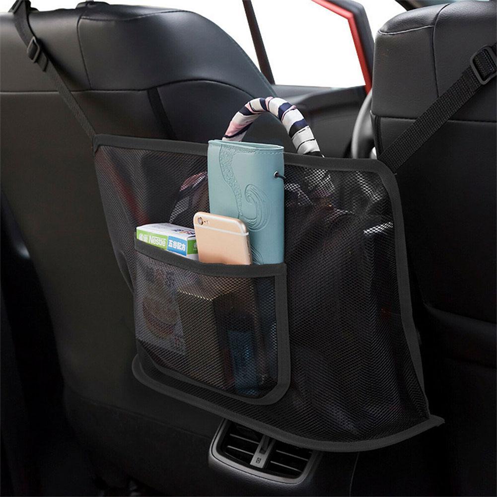 AM-51 Tas Universal Car Storage Organizer Set Net Kantong Tas Jaring Penyimpan Mobil Tampas Tas Serbaguna Taruh Dokumen / Jadi Penghalang Hewan