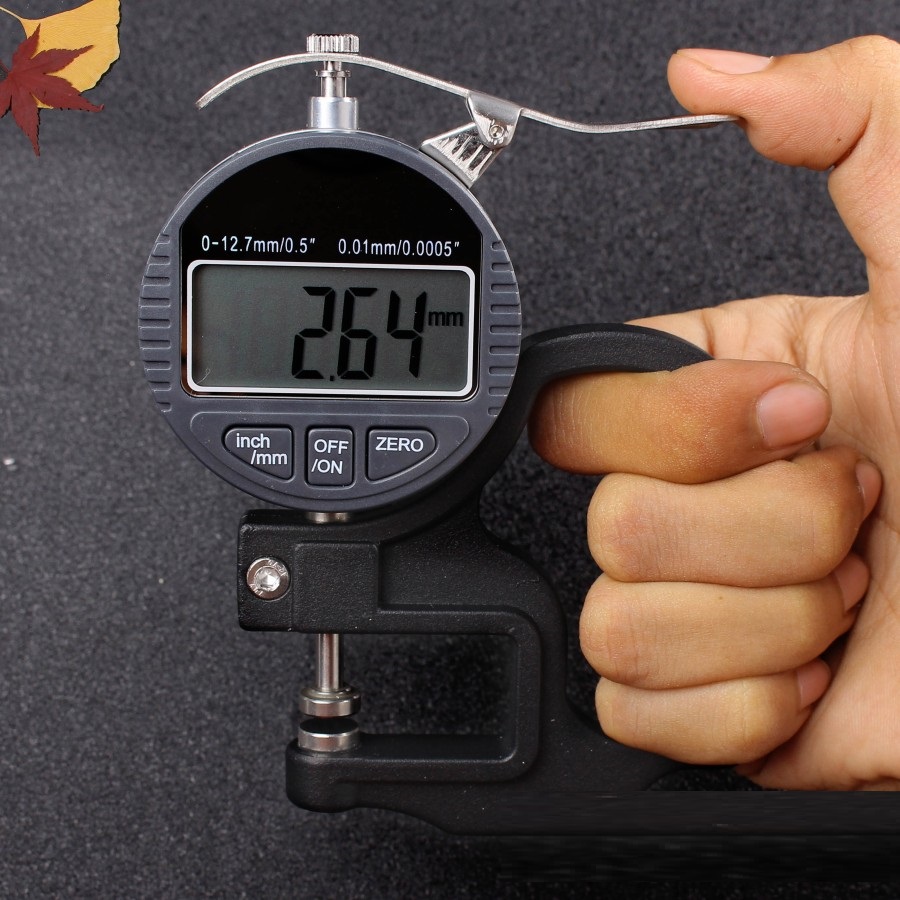 TKG-002 Alat Pengukur Ketebalan Thickness Gauge Digital Ukur Logam Plastik Kertas Plat 0-12.7mm 0.000 inch / 0.01 mm Micrometer Tester Milimeter TK-02