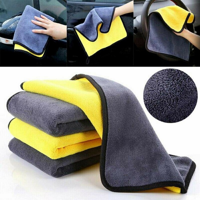 ART-048 Kain Lap Mobil 30x30cm Kain Lembut Tebal Microfiber Serbaguna Lap Motor Meja Dapur