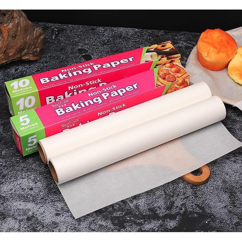 PW-10 30cm x 5M Baking Paper Kertas Alas Roti Kertas Panggang Oil Paper Alas Kue Pembungkus Kualitas Premium Non Stick / Anti Lengket Roll Gulungan