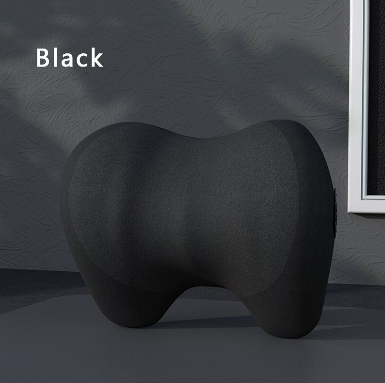 AM-38 Hitam Bantal Sandaran Kepala Kursi Mobil Headrest Anti Pegal Bahan Memory Foam Busa Lumbar Kapas Lembut Nyaman di Leher & Kepala Car Pillow