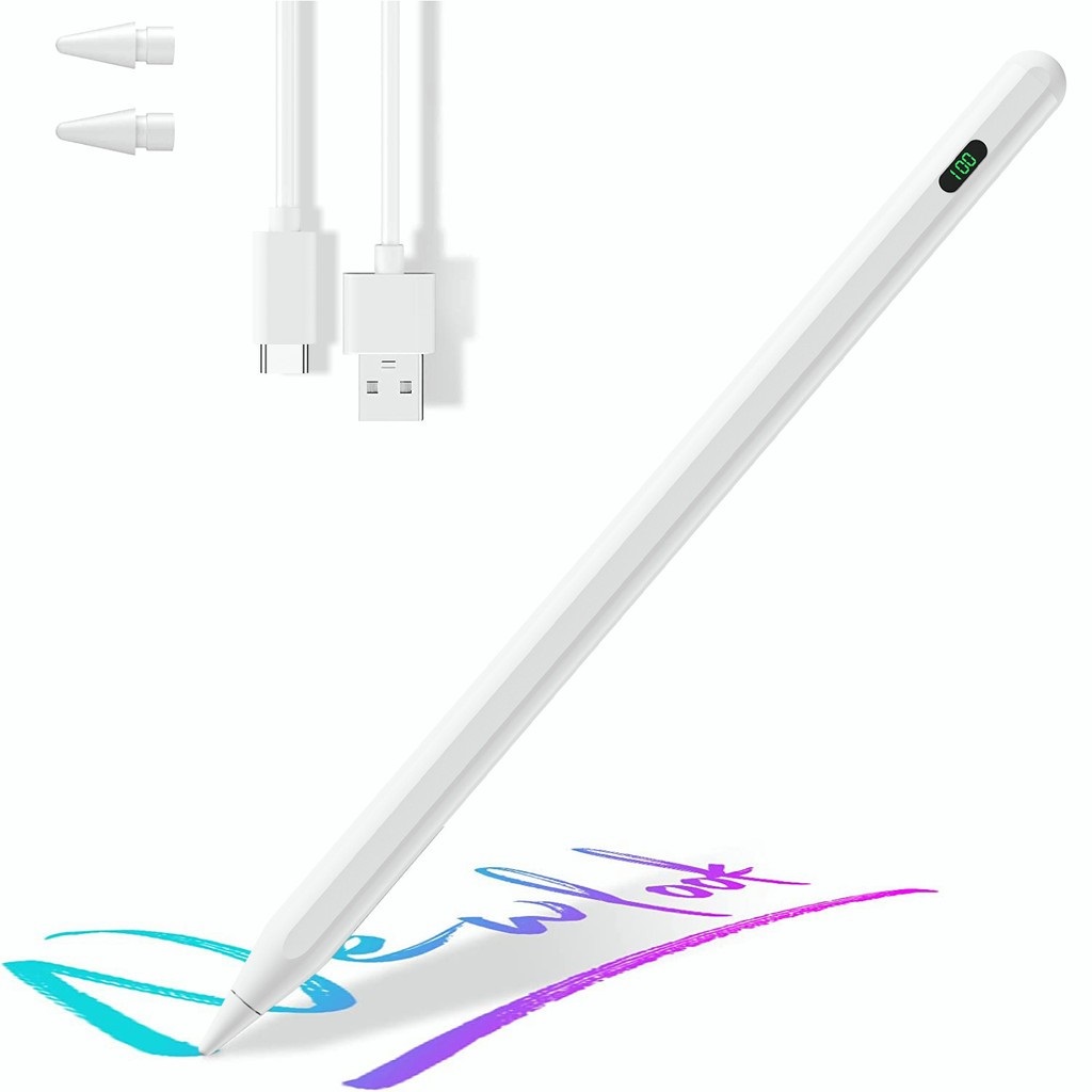 STY-031 Stylus Pen Palm Rejection Digital Power Display Active Stylus Capacitive Pencil for ipad Pro 11 2021 Gen 7/8/9 10.2 iPad 11 Rechargeable