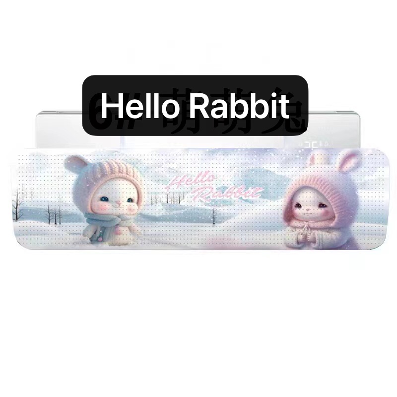 ART-032 Hello Rabbit Talang AC Reflektor Penutup penahan hembusan Angin air Screen Cover Motif Gambar Lucu Windshield