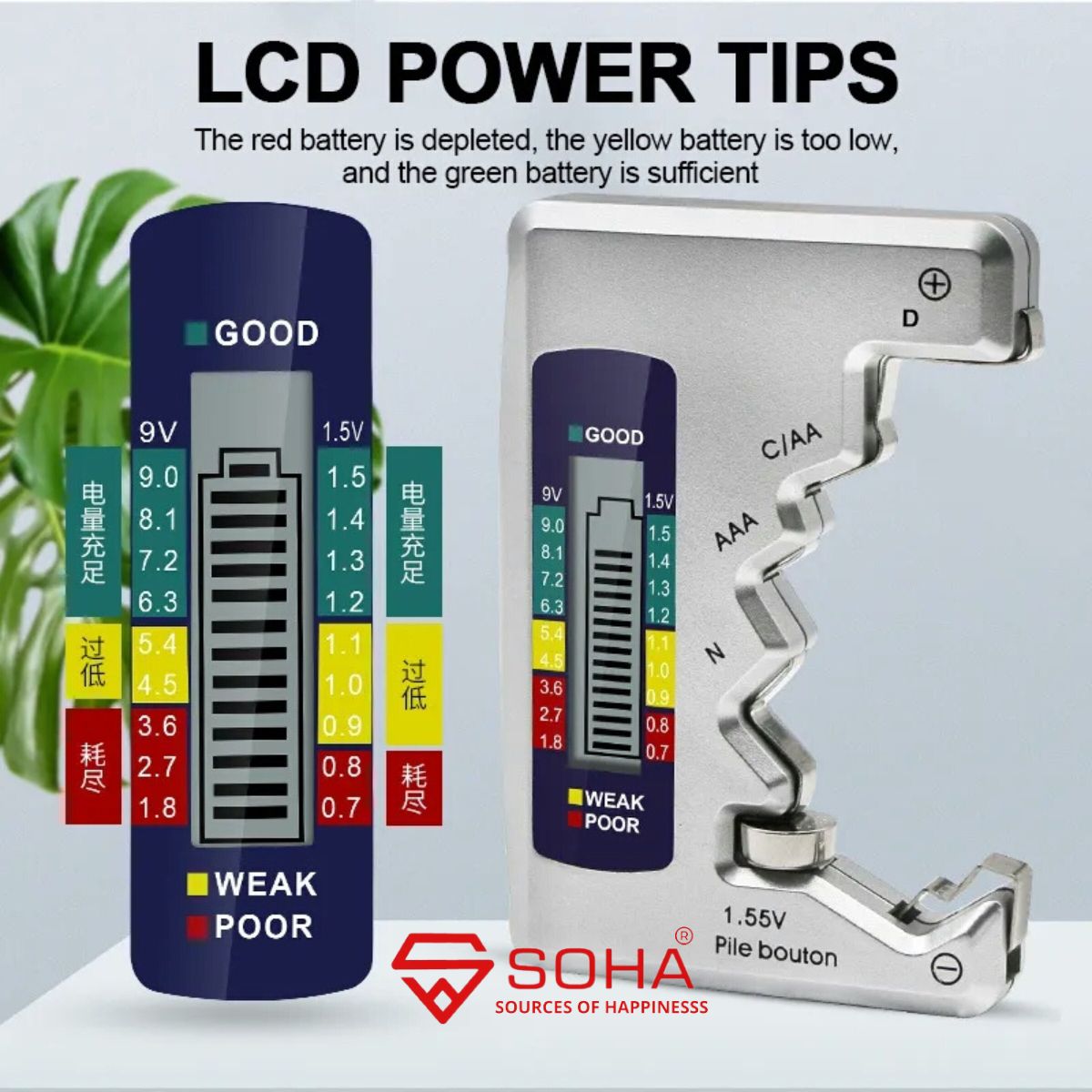 TK-18 Silver Universal Battery Tester Alat Cek Kapasitas Baterai Capacity C D N AA AAA 9V 6F22 1.55V 18650 Dengan Layar LCD
