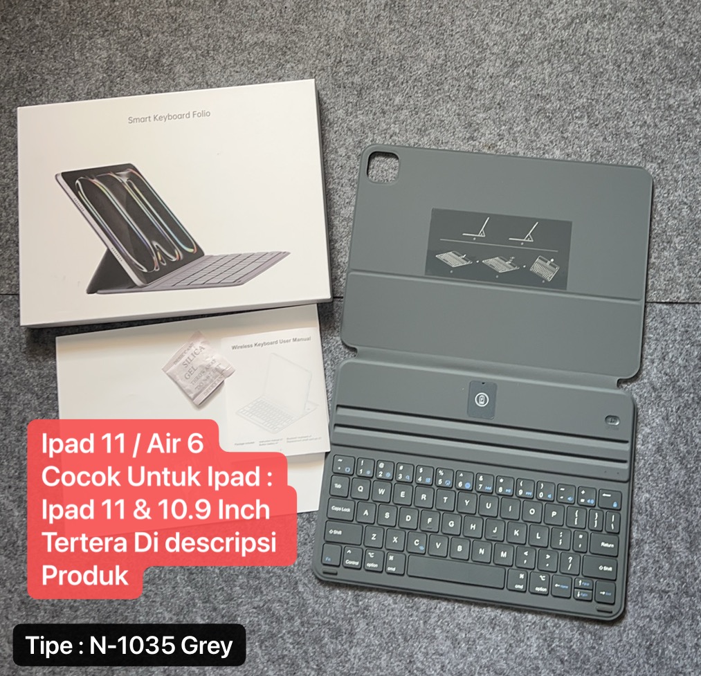 N-1035 Smart Keyboard Folio Case For Ipad Air 6 11 Inch & Ipad 11 Inch Smart Slim Cover Floating