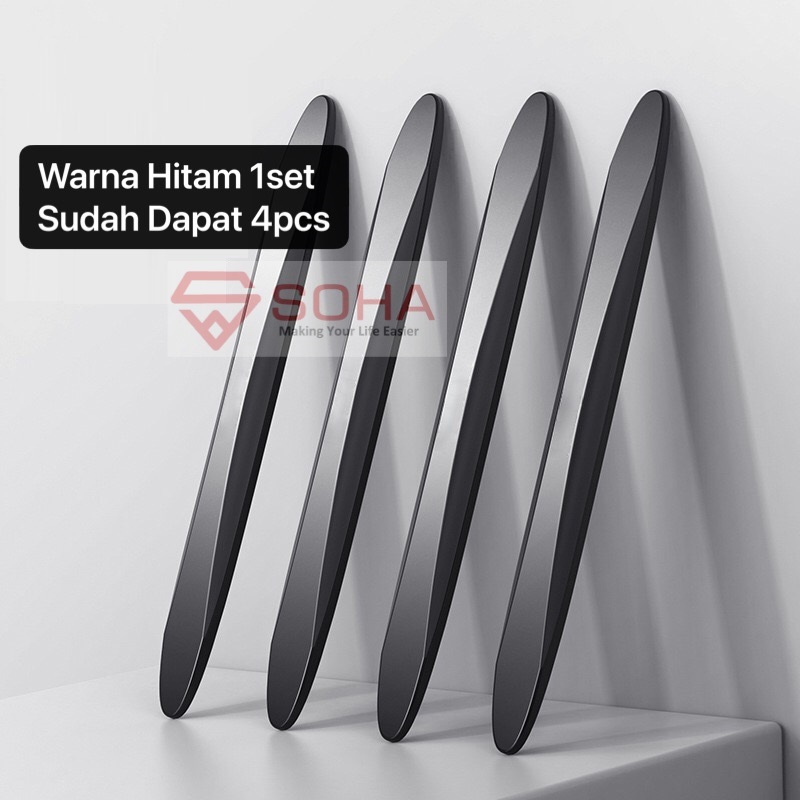 AM-69 Hitam Strip Karet Pelindung Benturan Pintu Mobil AIRBAG BUMPER STRIP Pelindung Body Mobil