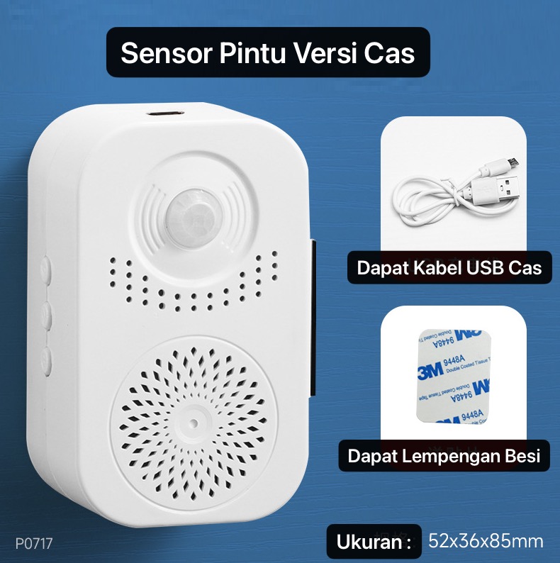 ART-076 Bel Pintu Sensor Motion Sensor Gerak Otomatis Bunyi Hello Welcome Bisa Rekam Juga Sensor Inframerah Rechargeable
