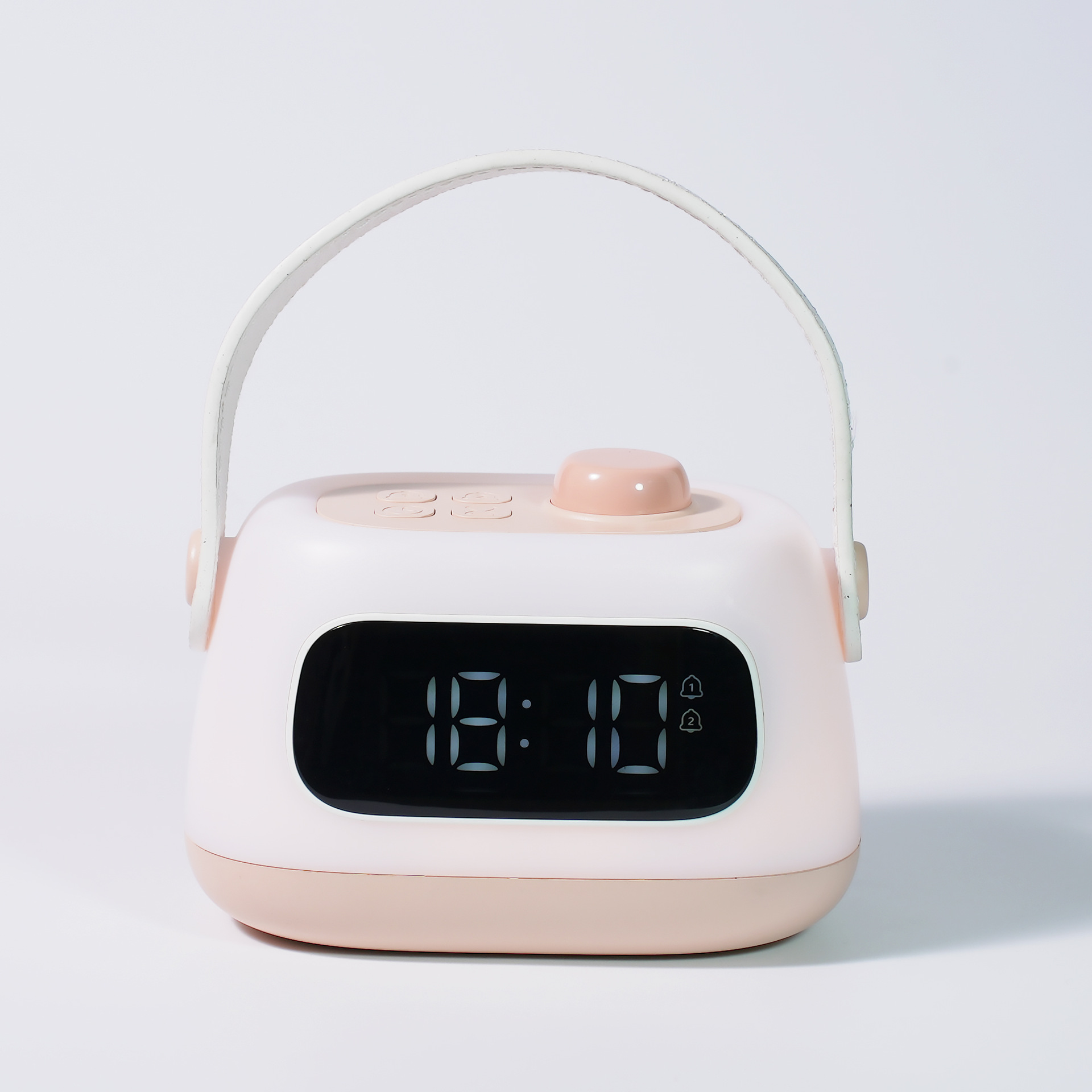 JD-23 Pink Lampu Tidur Portable Dengan Fitur Jam Digital Dan Alarm Snooze Timer Hitung Mundur Countdown