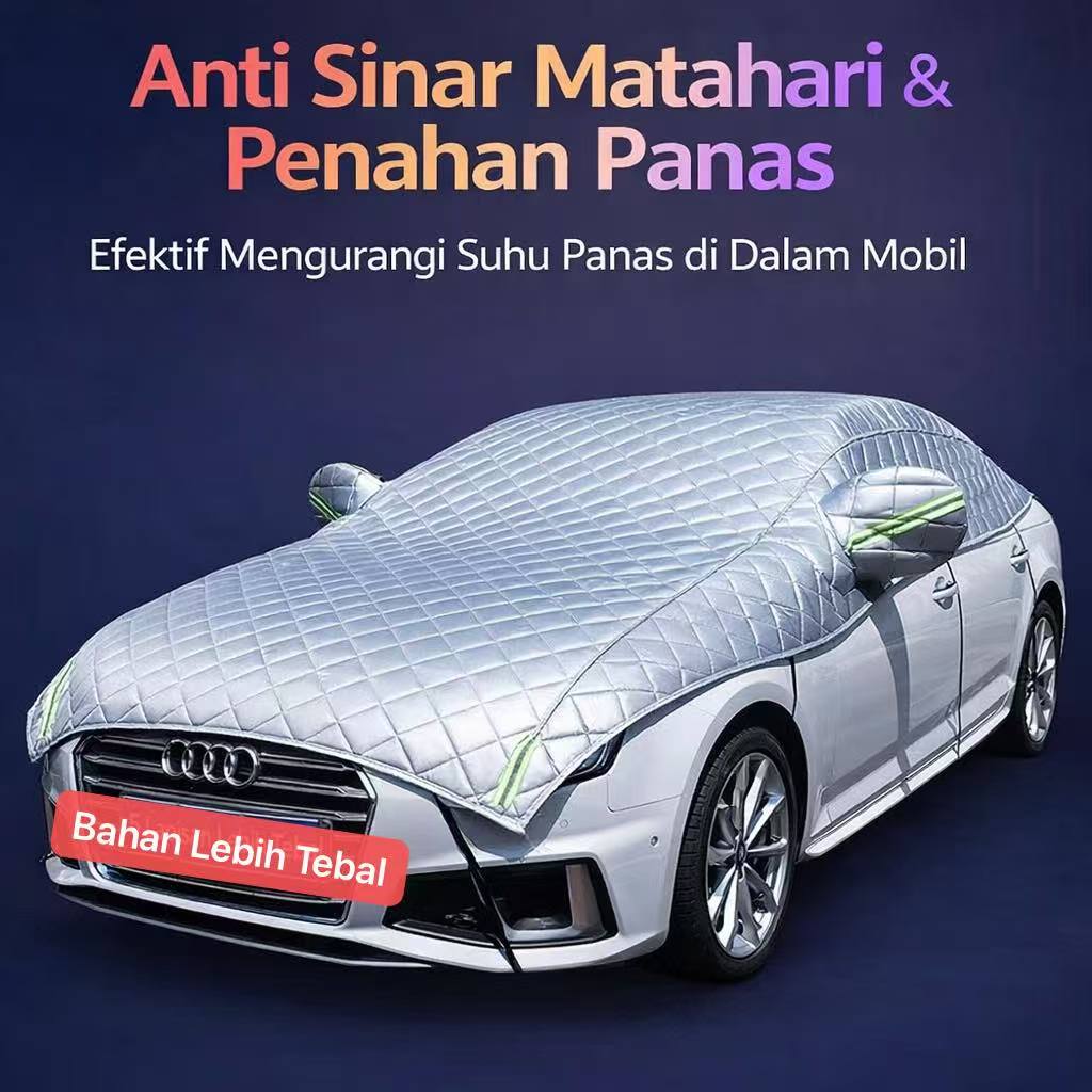 AM-102 Cover Mobil Anti Panas Sunshade Atap & Windshield Universal Melindung Body Mobil Parkir Di luar