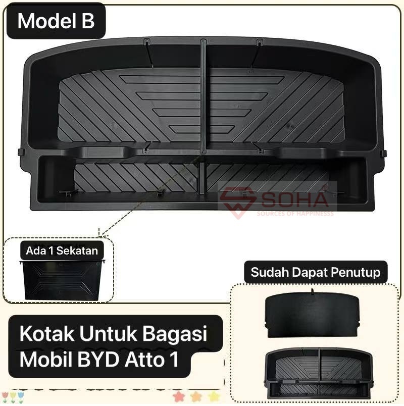 AM-103 Model B - Partisi Bagasi BYD ATTO 1 – Kotak Bagasi Atto 1 Ada Tutup Dengan Tutup Bikin Bagasi Lebih Rapi