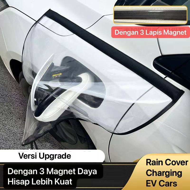 AM-107 Magnetic EV Charger Cover Anti Air Pelindung Port Cas Mobil Listrik Penutup Pengisi Daya