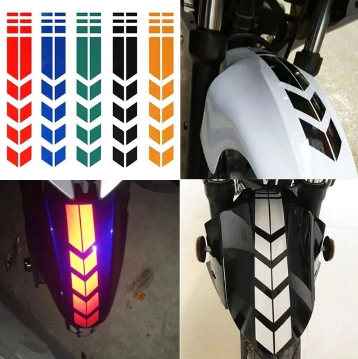 AM-92 Stiker Hologram Spakbor Motor List Panjang Sticker Modif Spakbor Depan dan Belakang Motor Jadi Keren