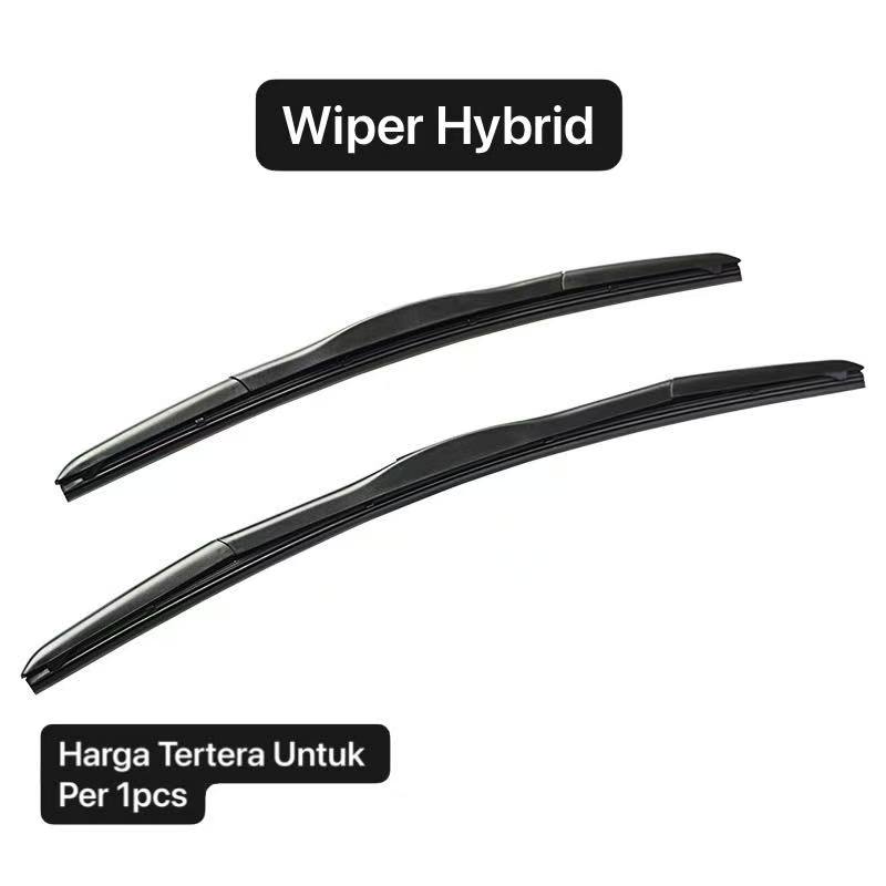 AM-97 Wiper Hybrid 24 Inch Premium Kaca Mobil Lebih Bersih Wiper Kaca Depan Mobil Universal Karet Tebal