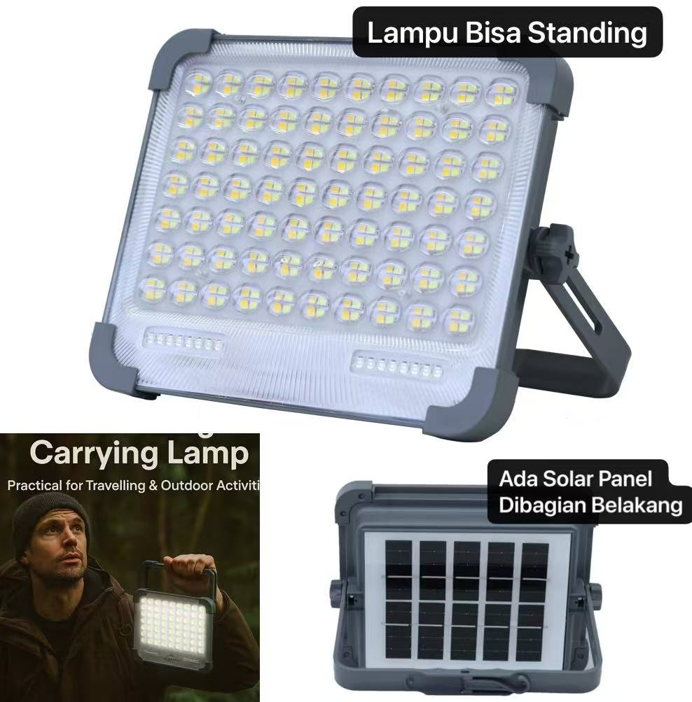 LP-08 Lampu Portable Surya Outdoor Tahan Air Lampu Tenda Camping Multifungsi Emergency Powerbank