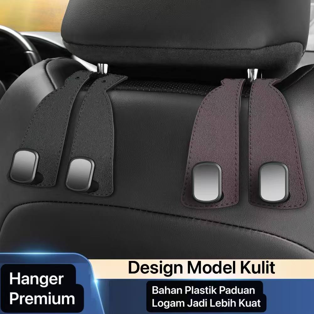 AM-100 Hitam Hanger Kursi Mobil Buat Gantung Barang Dibelakang Kursi Mobil Kait Kursi Mobil Bisa Jadikan Holder HP